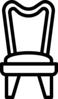 vetor Projeto salão cadeira ícone estilo