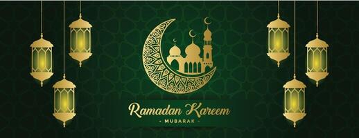 modelo de plano de fundo do banner ramadan kareem vetor