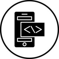 vetor Projeto Smartphone codificação vetor ícone estilo