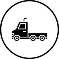 vetor Projeto caminhão reboque vetor ícone estilo
