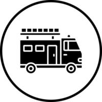 vetor Projeto bombeiro caminhão vetor ícone estilo