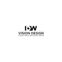 idw inicial e visão logotipo Projeto vetor