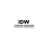 idw inicial e visão logotipo Projeto vetor