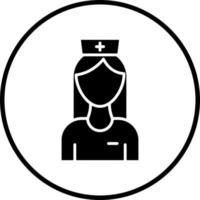 enfermeira vetor ícone estilo