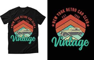 design de camiseta vintage vetor