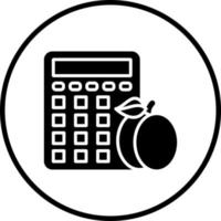 caloria calculadora vetor ícone estilo