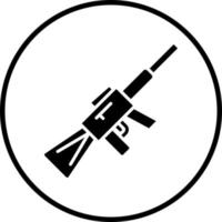 rifle vetor ícone estilo