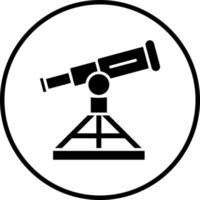 telescópio vetor ícone estilo