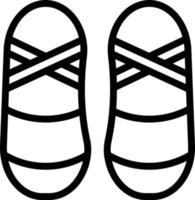 balé sapatos vetor ícone estilo