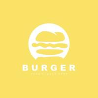hamburguer logotipo, velozes Comida projeto, pão e legumes vetor, velozes Comida restaurante marca ícone ilustração vetor