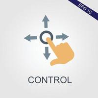 virtual interativo ao controle ícone isolado em limpar \ limpo fundo. virtual interativo ao controle ícone conceito desenhando ícone dentro moderno estilo. vetor ilustração para seu rede Móvel logotipo aplicativo ui Projeto.