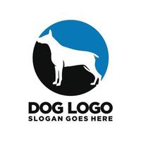 vetor de design de logotipo de cachorro