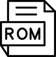 vetor Projeto ROM ícone estilo