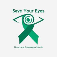 glaucoma consciência campanha vetor ilustração Projeto