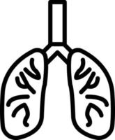 vetor Projeto pulmões ícone estilo