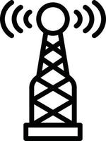 vetor Projeto rádio antena ícone estilo