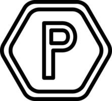 vetor Projeto estacionamento ícone estilo