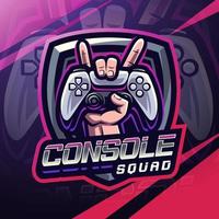 jogos controlador esport mascote logotipo Projeto vetor