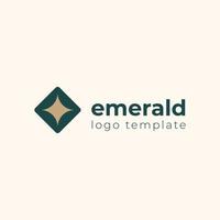 esmeralda Estrela logotipo vetor