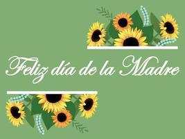 feliz dia de la madre vetor