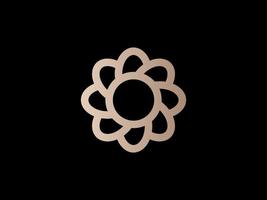 beleza flor logotipo Projeto vetor modelo. ioga meditação logomarca ilustração. pode representando spa, hotel, butique, floral, mandala, estrela, eco.