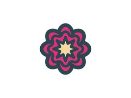 beleza flor logotipo Projeto vetor modelo. ioga meditação logomarca ilustração. pode representando spa, hotel, butique, floral, mandala, estrela, eco.