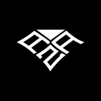 design criativo do logotipo da carta aza com gráfico vetorial, logotipo simples e moderno do aza. vetor