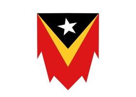 leste timor bandeira ícone, ilustração do a nacional bandeira Projeto com a conceito do elegância vetor
