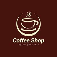 café fazer compras logotipo Projeto modelo, café copo logotipo vetor