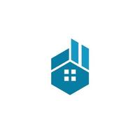 real Estado construção casa logotipo Projeto símbolo vetor