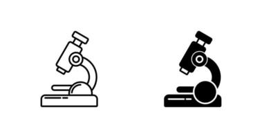 ícone de vetor de microescopo