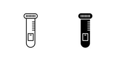 ícone de vetor de tubo de ensaio