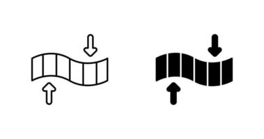 ícone de vetor de elasticidade