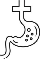 ícone de linha para gastroenterologia vetor