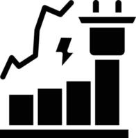 energia consumo vetor ícone estilo