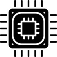 CPU processador vetor ícone estilo