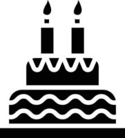 aniversário bolo vetor ícone estilo