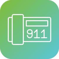 911 vetor ícone estilo