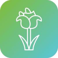 tulipa vetor ícone estilo