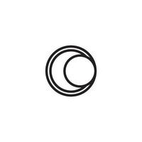 modelo de vetor de símbolo de logotipo de círculo