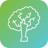 carvalho árvore vetor ícone estilo