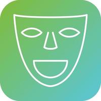 teatro máscaras vetor ícone estilo