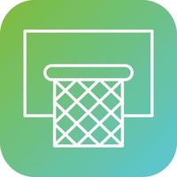 basquetebol aro vetor ícone estilo