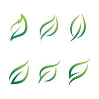 ícone de ecologia design de ilustração vetorial folha verde vetor