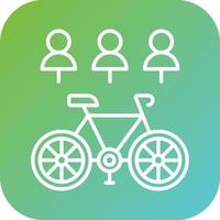 elétrico bicicleta compartilhar vetor ícone estilo