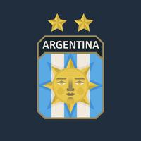 Emblemas do futebol da copa do mundo de Argentina vetor
