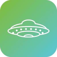 UFO vetor ícone estilo