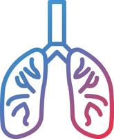 vetor Projeto pulmões ícone estilo