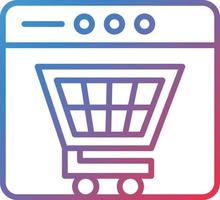 vetor Projeto conectados compras ícone estilo