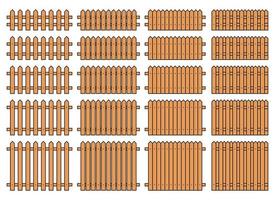 colori esboço cerca dentro plano estilo vetor ilustração isolado em branco